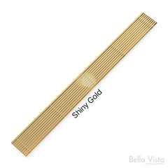 BINDAAS CFG AU Pattern - 15mm Depth In Stainless Steel - Matte Black - Brushed Gold - Brushed Gunmetal - Shiny GoldSize 600mm to 1800mm
