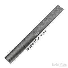 BINDAAS CFG AU Pattern - 15mm Depth In Stainless Steel - Matte Black - Brushed Gold - Brushed Gunmetal - Shiny GoldSize 600mm to 1800mm