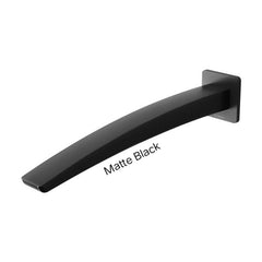 Phoenix RUSH Wall Bath / Wall Basin Outlet 280mm In Chrome - Matte Black