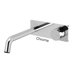 Phoenix TOI Wall Basin / Bath Mixer Set 180mm In Chrome - Chrome/Matte Black - Matte Black - Matte Black/Rose Gold