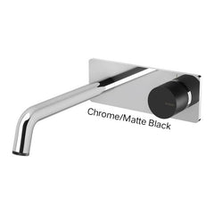 Phoenix TOI Wall Basin / Bath Mixer Set 180mm In Chrome - Chrome/Matte Black - Matte Black - Matte Black/Rose Gold