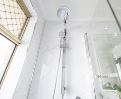 WHITE CARRARA MARBLE – Matt Shower Wall 2400x1000x10mm And 2000x1000x10mm