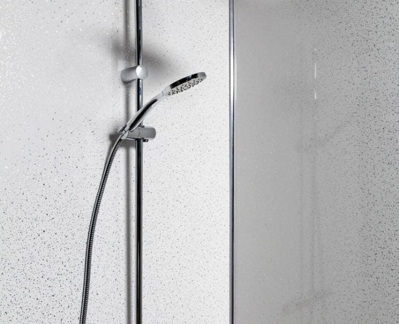 WHITE SPARKLE – Gloss Shower Wall 2400x1000x10mm