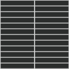 KITKAT BLACK SATIN MOSAIC 22.5X146.5