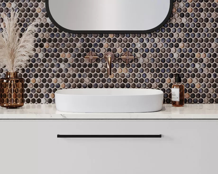 RENZO Ceramic basin White Gloss, White Matt