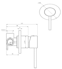 ZIZA Mica Shower Mixer