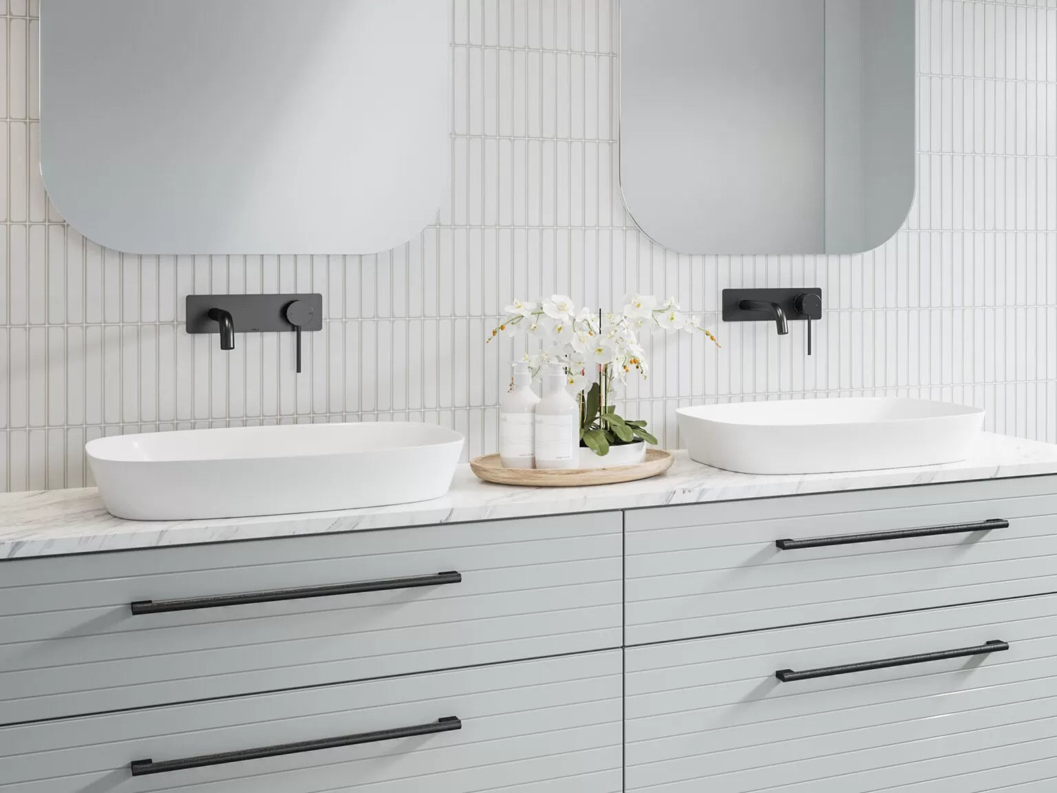 RENZO Ceramic basin White Gloss, White Matt