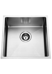 BUILDERS Handmade Kitchen Sink In Chrome, Black And Copper Available In 1114-x-430-x-200-mm