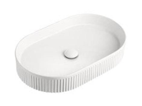 RANO Fluted Gloss White Basin