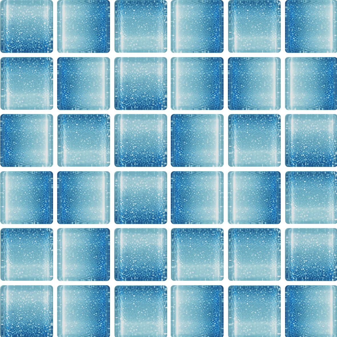 FUSION LAKE BLUE GLASS 20X20