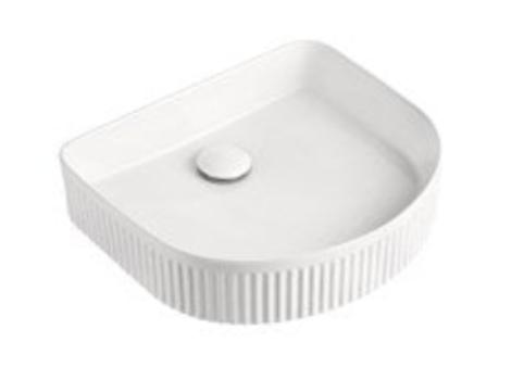 RANO Fluted Gloss White Basin