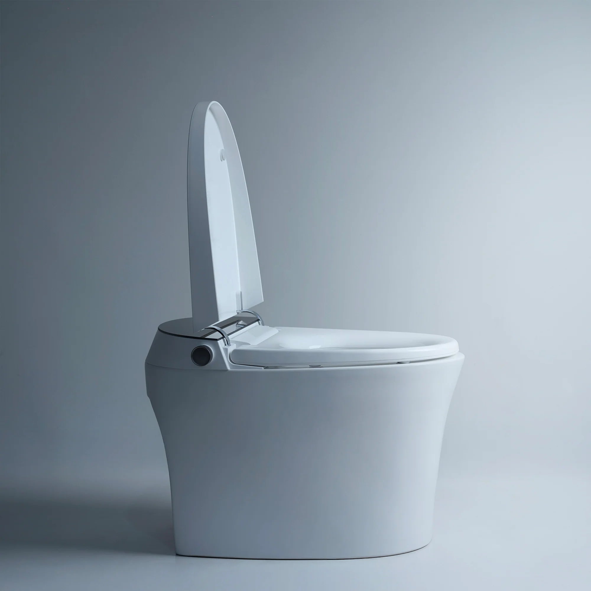 Smart Toilet IN White, And Matt Black