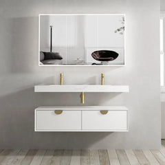 LED MOONLIGHT 1200X650 SHAVING CABINET 3 DOORS